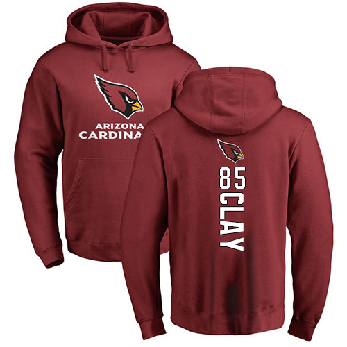 Arizona Cardinals Men Maroon Charles Clay Backer NFL Football #85 Pullover Hoodie Sweatshirts->arizona cardinals->NFL Jersey